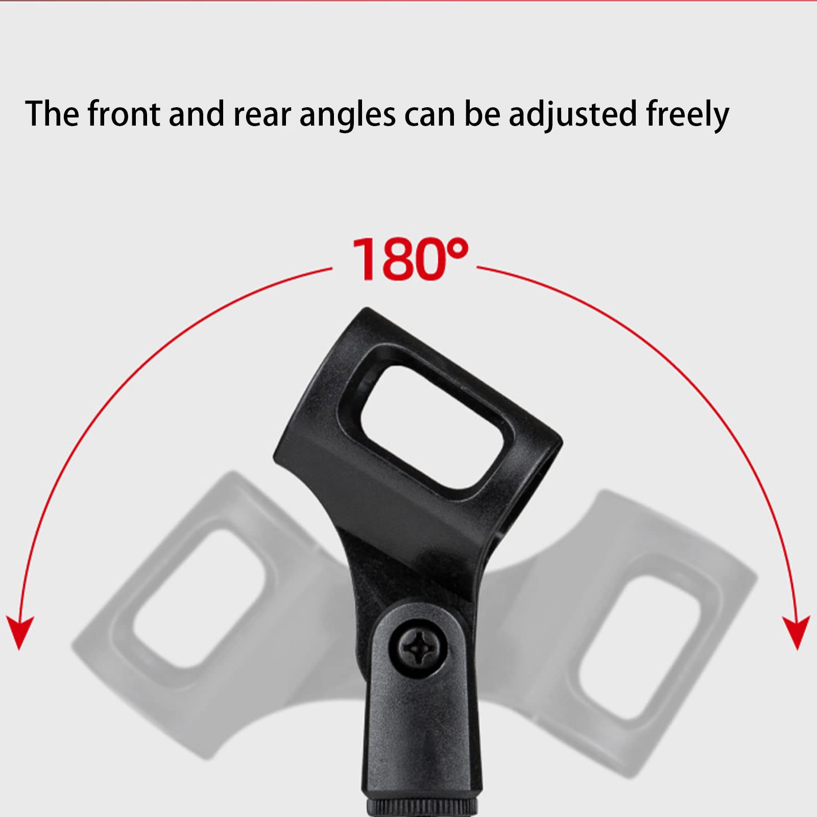 YOUEON 2 Pack Desktop Mic Stand with Mic Clip, Adjustable Microphone Stand Table Mic Stand for Snowball, Spark, Other Microphone